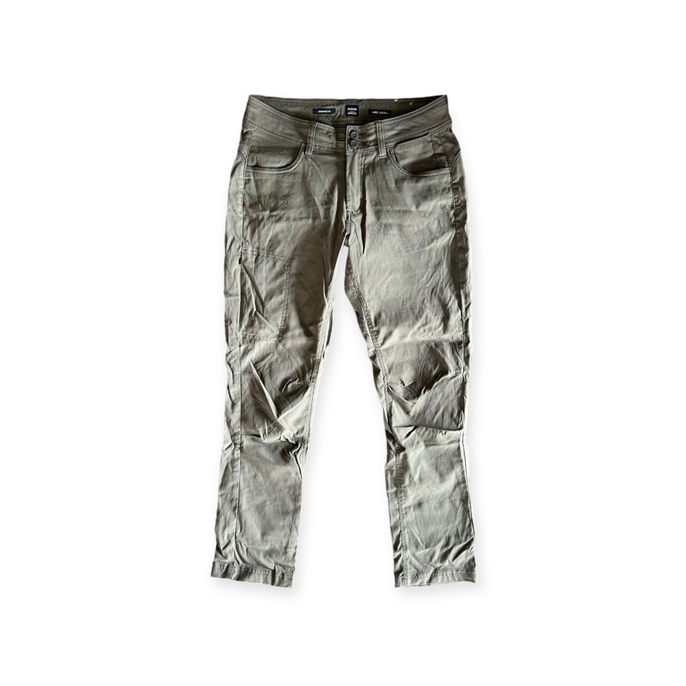 PRANA pants straight fit green pants casual Sz 4 small regular  p